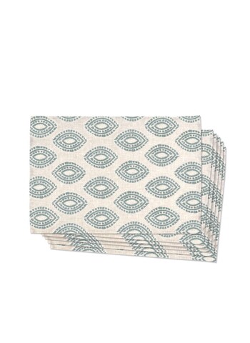 Set suporturi pentru farfurie, Hermia, 280TMA1562, Albastru deschis