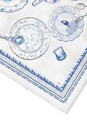 Fata de masa, Mia, 742TMA7769, Poliester, Albastru/Alb