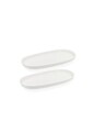 Set platouri servire, Mia, 280TMA1610, 25 cm, 2 piese, Alb