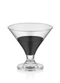 Set cupe pentru inghetata, Mia, 742TMA4705, Sticla, Negru