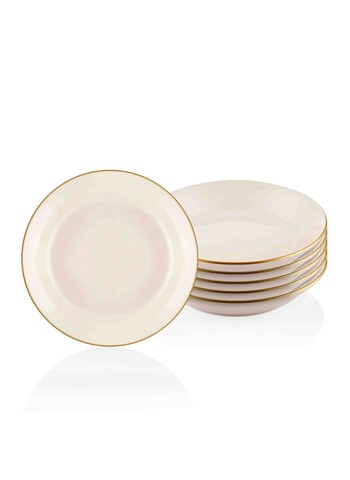 Set farfurii, Mia, 742TMA3304, Ceramica, Crem