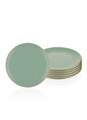 Set platouri servire, Mia, 742TMA3310, Ceramica, Verde