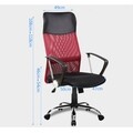 Ergonomikus irodai szék Bedora Lotte, Mesh, fekete / piros