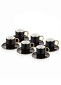 Set cesti de cafea, Mia, 742TMA7541, Sticla, Multicolor