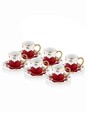 Set cesti de cafea, Mia, 742TMA7547, Sticla, Multicolor