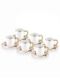 Set cesti de cafea, Mia, 742TMA7565, Sticla, Multicolor