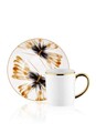 Set cesti de cafea, Mia, 742TMA7565, Sticla, Multicolor