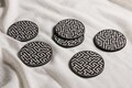 Set suporturi de pahare, Hermia, 283PLN1123, Înălțime: 0,5 cm, Multicolor
