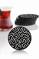 Set suporturi de pahare, Hermia, 283PLN1123, Înălțime: 0,5 cm, Multicolor