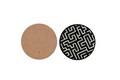 Set suporturi de pahare, Hermia, 283PLN1123, Înălțime: 0,5 cm, Multicolor