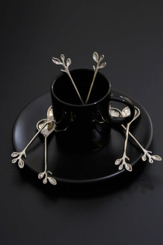 Set lingurite pentru ceai / cafea, Hermia, 283PLN1608, Argintiu