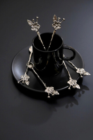 Set lingurite pentru ceai / cafea, Hermia, 283PLN1607, Argintiu