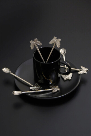 Set lingurite pentru ceai / cafea, Hermia, 283PLN1606, Argintiu