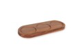 Set recipiente pentru condimente cu suport, Hermia, 619PLS1155, Dimensiune borcan: 7 x 7 x 12 cm / 275 ml (3 bucăți), Maro/Transparent
