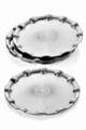 Tava pentru servire, Rowe, 196RWE5208, Plastic, 28 x 28 x 2 cm, 6 piese, Argintiu