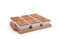 Set de mic dejun, Hermia, 196RWE2102, Tavă din lemn: 31,5 x 22 cm (2 bucăți), Multicolor