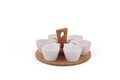 Set de mic dejun, Hermia, 196RWE2102, Tavă din lemn: 31,5 x 22 cm (2 bucăți), Multicolor