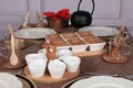 Set de mic dejun, Hermia, 196RWE2103, Mașină de spălat vase - nesigură / Cuptor cu microunde - nesigură, Alb