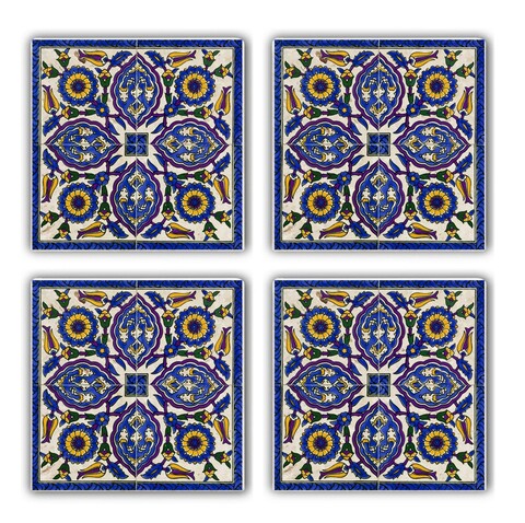 Set suporturi de pahare, Hermia, 366TYR1103, Multicolor