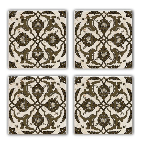 Set suporturi de pahare, Hermia, 366TYR1108, Multicolor