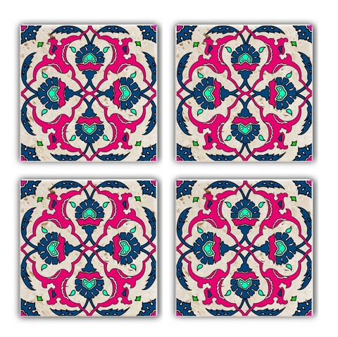 Set suporturi de pahare, Hermia, 366TYR1111, Multicolor