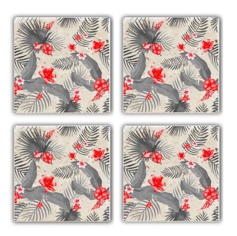 Set suporturi de pahare, Hermia, 366TYR1193, Multicolor