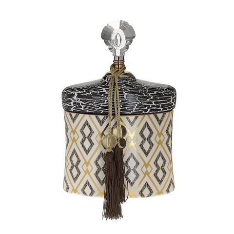 Vas decorativ, InArt, 17x9x27 cm, ceramica, multicolor