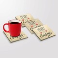 Set suporturi de pahare, Hermia, 366TYR1203, 10 x 10 x 1 cm, 4 piese, Multicolor