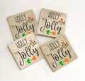 Set suporturi de pahare, Hermia, 366TYR1205, 10 x 10 x 1 cm, 4 piese, Multicolor