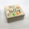 Set suporturi de pahare, Hermia, 366TYR1205, 10 x 10 x 1 cm, 4 piese, Multicolor