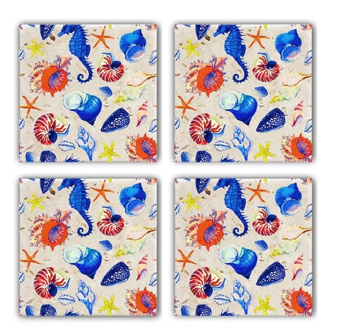 Set suporturi de pahare, Hermia, 366TYR1144, Multicolor