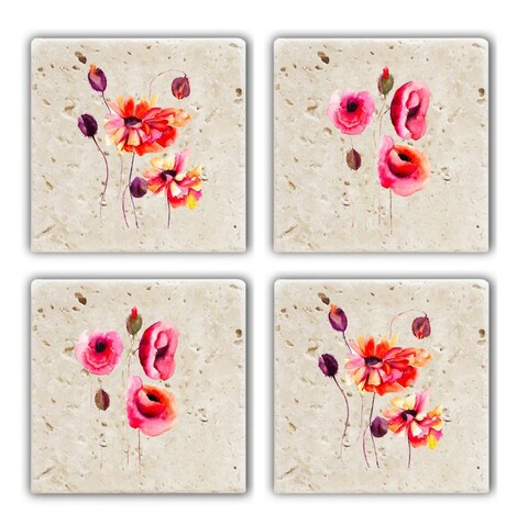 Set suporturi de pahare, Hermia, 366TYR1132, Multicolor