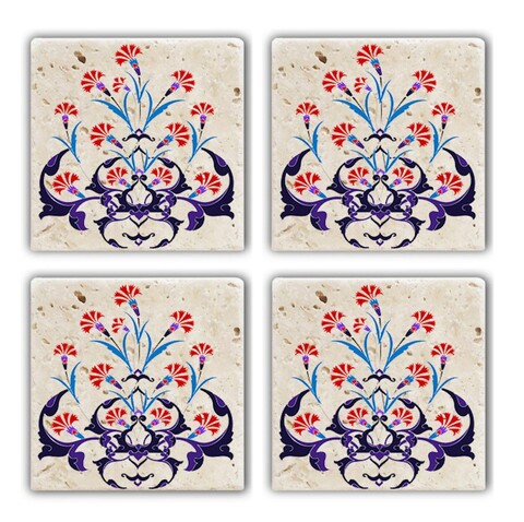 Set suporturi de pahare, Hermia, 366TYR1130, Multicolor