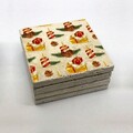Set suporturi de pahare, Hermia, 366TYR1212, 10 x 10 x 1 cm, 4 piese, Multicolor