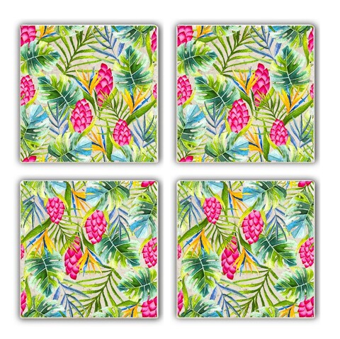 Set suporturi de pahare, Hermia, 366TYR1119, Multicolor