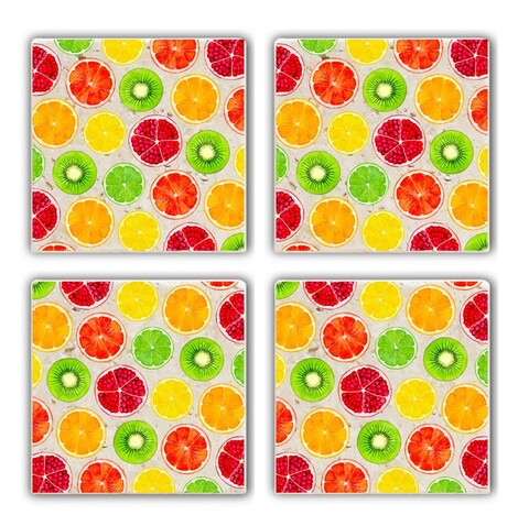 Set suporturi de pahare, Hermia, 366TYR1120, Multicolor