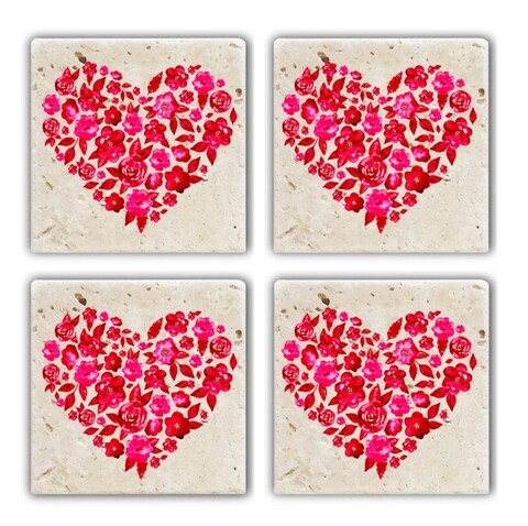 Set suporturi de pahare, Hermia, 366TYR1145, Multicolor