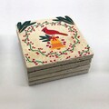 Set suporturi de pahare, Hermia, 366TYR1213, 10 x 10 x 1 cm, 4 piese, Multicolor