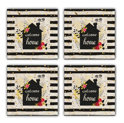 Set suporturi de pahare, Hermia, 366TYR1150, Multicolor