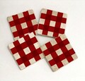 Set suporturi de pahare, Hermia, 366TYR1222, 10 x 10 x 1 cm, 4 piese, Multicolor