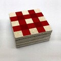 Set suporturi de pahare, Hermia, 366TYR1222, 10 x 10 x 1 cm, 4 piese, Multicolor