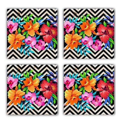 Set suporturi de pahare, Hermia, 366TYR1136, Multicolor
