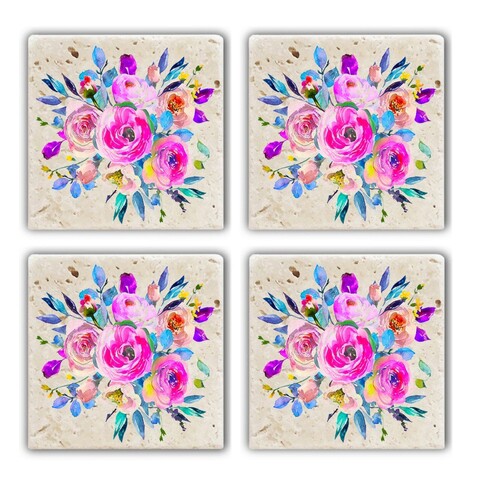 Set suporturi de pahare, Hermia, 366TYR1137, Multicolor
