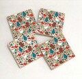 Set suporturi de pahare, Hermia, 366TYR1224, 10 x 10 x 1 cm, 4 piese, Multicolor
