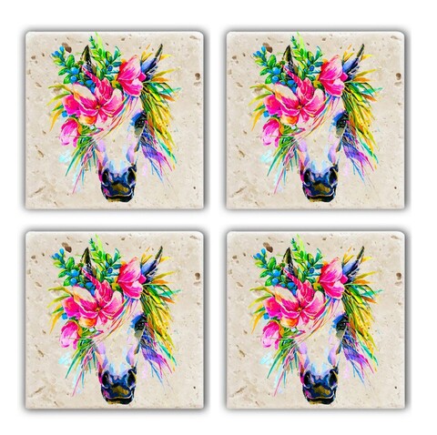 Set suporturi de pahare, Hermia, 366TYR1154, Multicolor