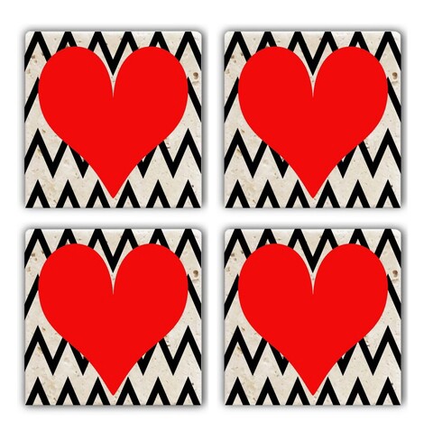 Set suporturi de pahare, Hermia, 366TYR1155, Multicolor