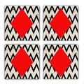 Set suporturi de pahare, Hermia, 366TYR1156, Multicolor