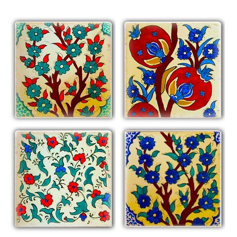 Set suporturi de pahare, Hermia, 366TYR1169, Multicolor