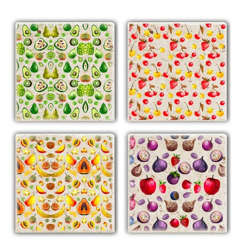 Set suporturi de pahare, Hermia, 366TYR1174, Multicolor