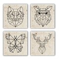 Set suporturi de pahare, Hermia, 366TYR1187, Multicolor